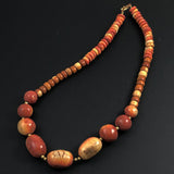 Apple Coral Necklace Vintage