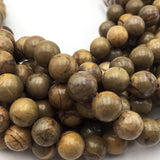 Autumn Jasper Gemstone Rounds