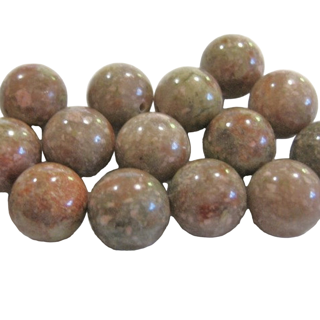 Autumn Jasper Gemstone Rounds