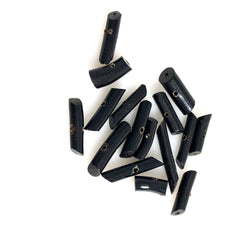 Black Coral Branch Beads Angled AA Coral (6)