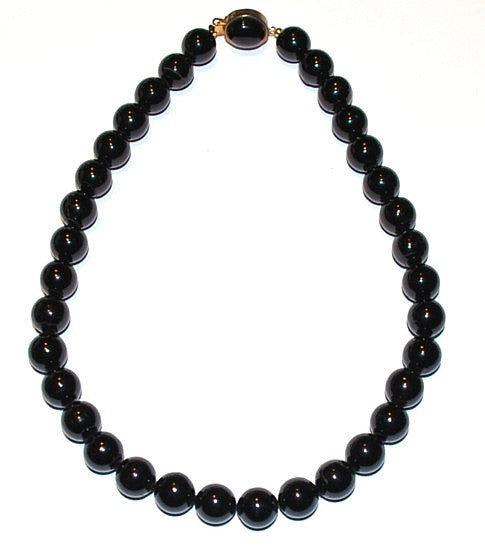 Vintage black necklace sale