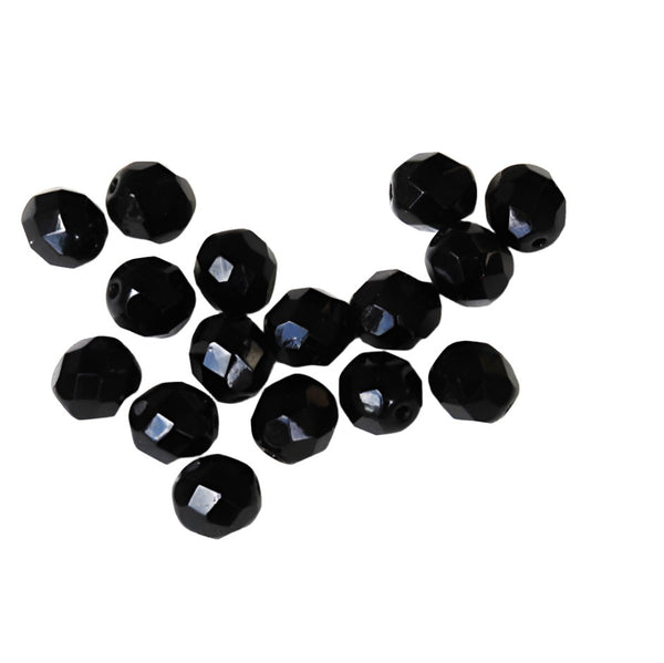 Black Diamond Glass Cabochons – Estate Beads & Jewelry