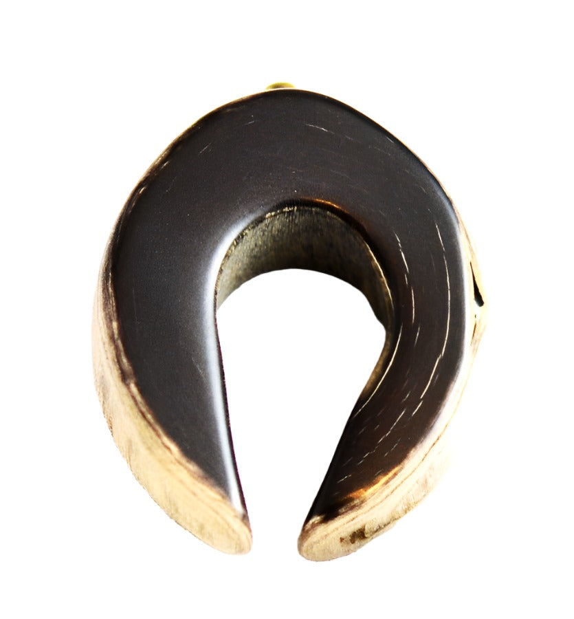 Black Horn Horseshoe Pendants - Lucky Amulets