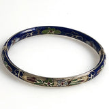 Vintage Chinese cloisonne bracelet blue