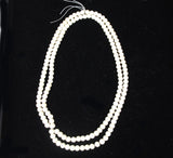 Carved 5-6mm Round Bone Bead Strands