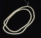 Carved 5-6mm Round Bone Bead Strands