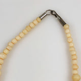 vintage bone necklace 1970's