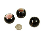 Brown Mother of Pearl Round Beads 26mm
