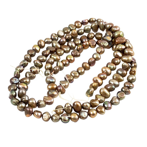 Bronze Freshwater Pearl Beads