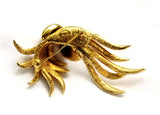 Back of Carnegie Gold Plated Brooch 