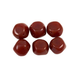 Carnelian Glass Faceted Beads