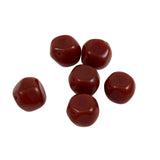 vintage glass beads red