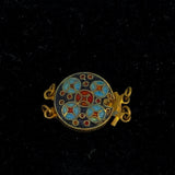 Vintage cloisonne jewelry clasp