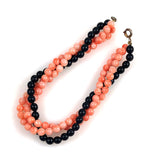 Salmon & Black Coral Bracelet