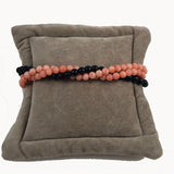 Salmon & Black Coral Bracelet