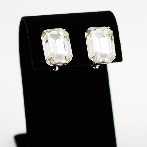 Coro Rhinestone Earrings Clip On