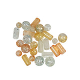 crackle glass beads vintage
