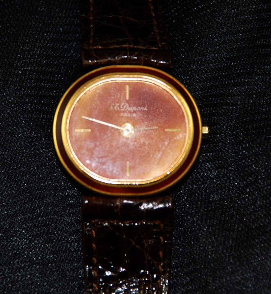 S.T. DuPont Unisex Laque de Chine Watch 1980's - Estate Beads