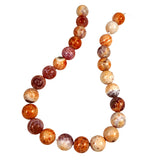 Fire Crackle Agate Round Beads 16mm