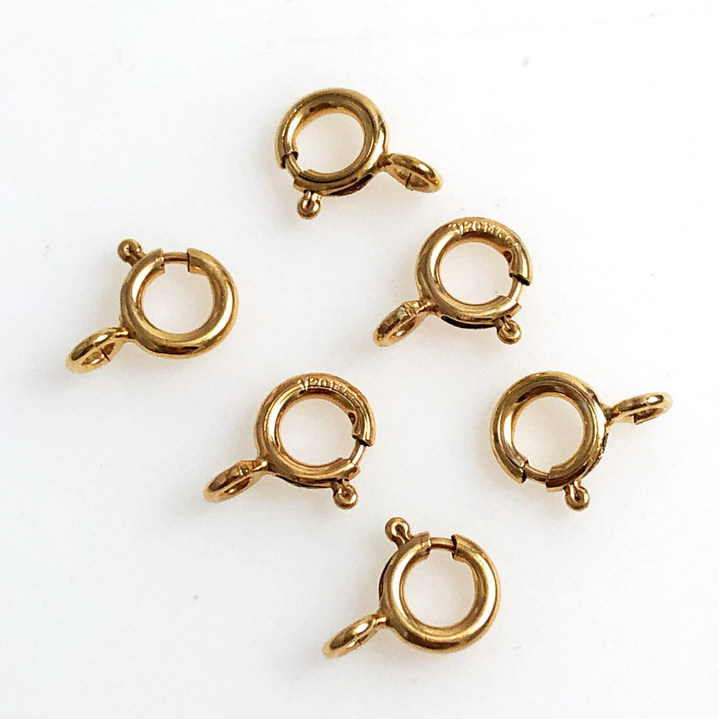 14K Gold Filled Spring Ring Clasps