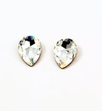 Crystal Pear Stones with Gold Foil 29 x 20