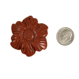 Goldstone Carved Flower Pendant