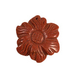 Goldstone Carved Flower Pendant