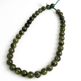 Green Garnet Round Beads