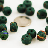 African Trade Venetian Green Striped Beads