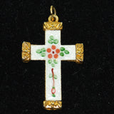 Guilloché Enamel Gold Cross