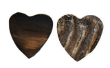 Large Black Horn Heart Pendant