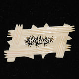 Antique Victorian Ivory Mother Brooch