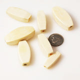 Antique Elephant Ivory Rectangle Beads