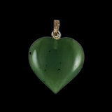 Green Jade Heart Pendant
