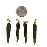 Green Jade Gold Pendants