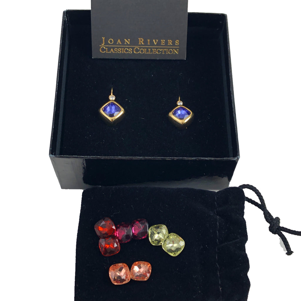 Joan Rivers Interchangeable Facets Earrings