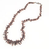 Vintage Purple coral necklace