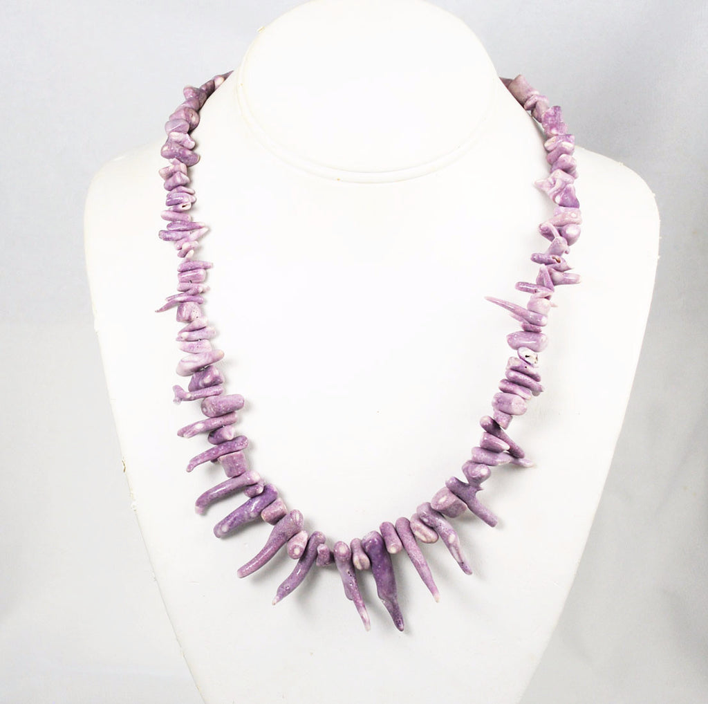Rare Lavender Branch Coral Necklace