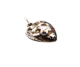 Sterling Lion Heart Charm 1920's