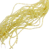 Light Yellow Faceted Glass Beads AB Finish 4mm