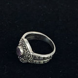 Marcasite Amethyst Ring