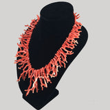 Momo Coral Long Branch Beads AA Japan