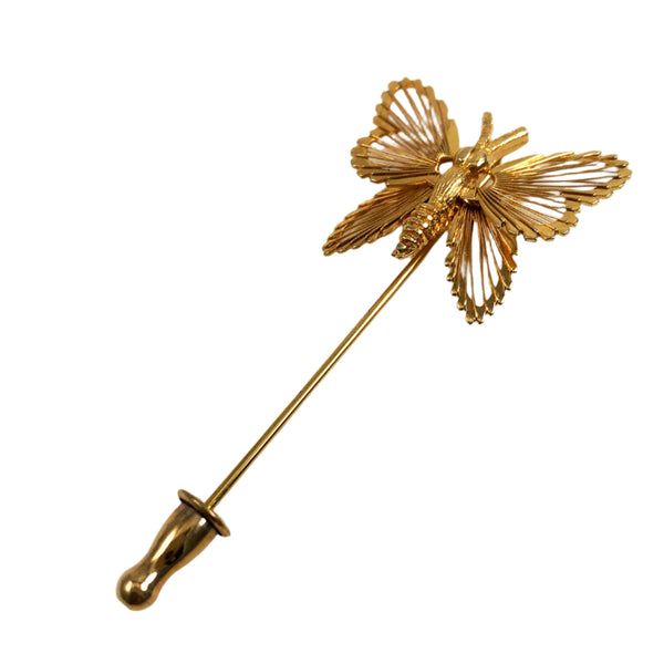 Monet gold butterfly pin sales
