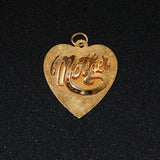 Mother 14K Gold Heart Pendant