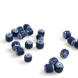 Navy & White Chevron Beads 6 Layer