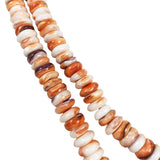 Orange Spiny Oyster Shell Heishe Beads