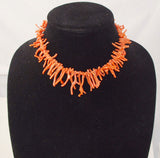 Orange Branch Coral Necklace 125