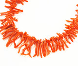 Orange Branch Coral Necklace 125