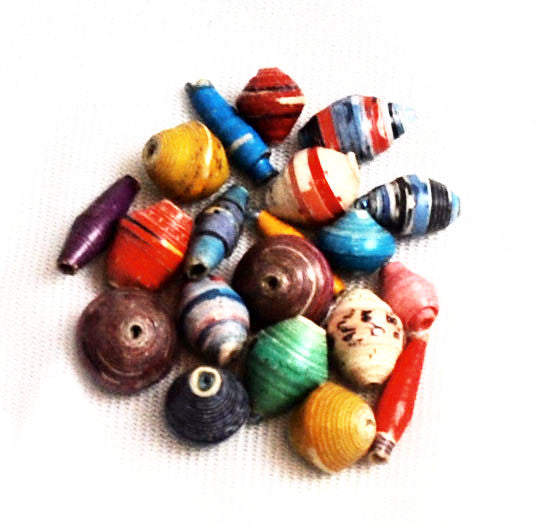 African Recycled Paper Beads Mix – Estate Beads & Jewelry