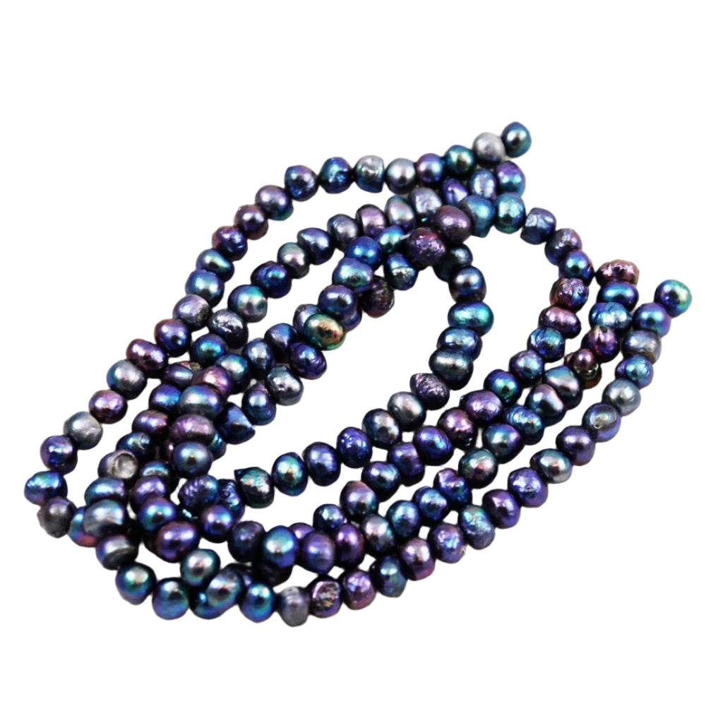 Purple Peacock Freshwater Pearl Beads